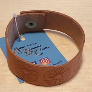 Stamped Leather Diffuser Bracelet